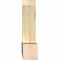 Ekena Millwork Portland Rough Sawn Timber Gable Bracket, Douglas Fir, 60"W x 25"H x 6"D x 6"F, 10/12 Pitch GBW060X25X0606POR00RDF - alternate 2
